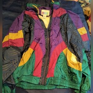 Colorful Vintage Windbreaker Jacket